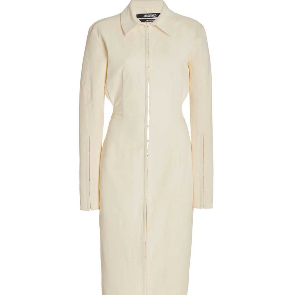Jacquemus Obiou stretch-jersey maxi shirt dress
